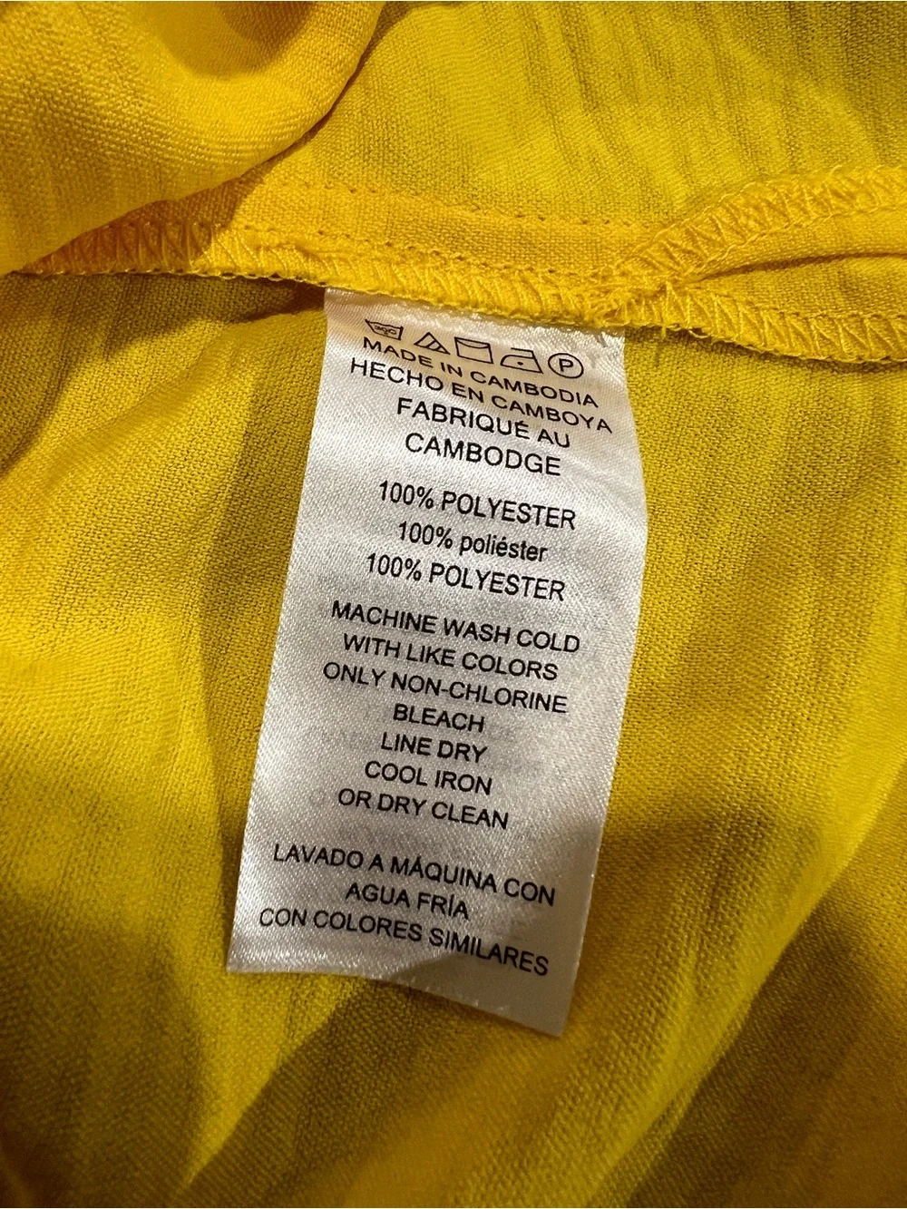 Michael Kors Bright Yellow Short-Sleeve Zip-Front Women’s Blouse Size 1X NWT